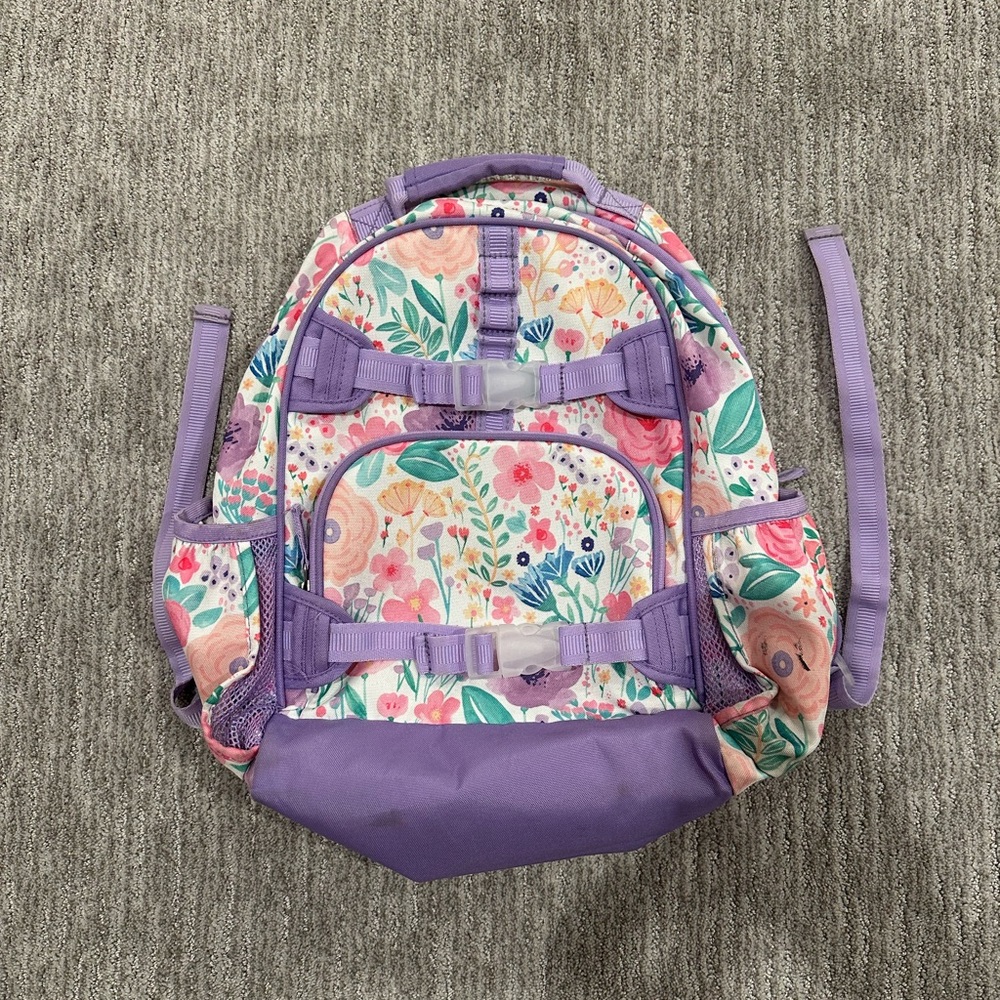 Mackenzie Lavender Floral Blooms Backpacks, large